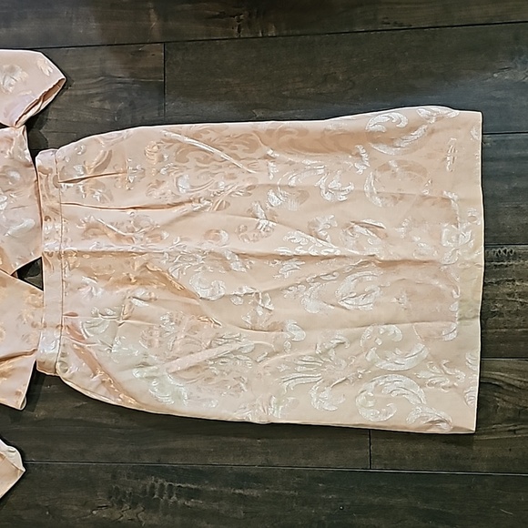 STUNNING URSULA OF SWITZERLAND LIGHT PINK PAISLEY SKIRT SUIT - Picture 3 of 14